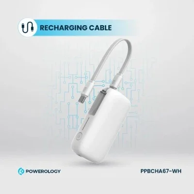 Power Bank 20000Mah Powerology - White